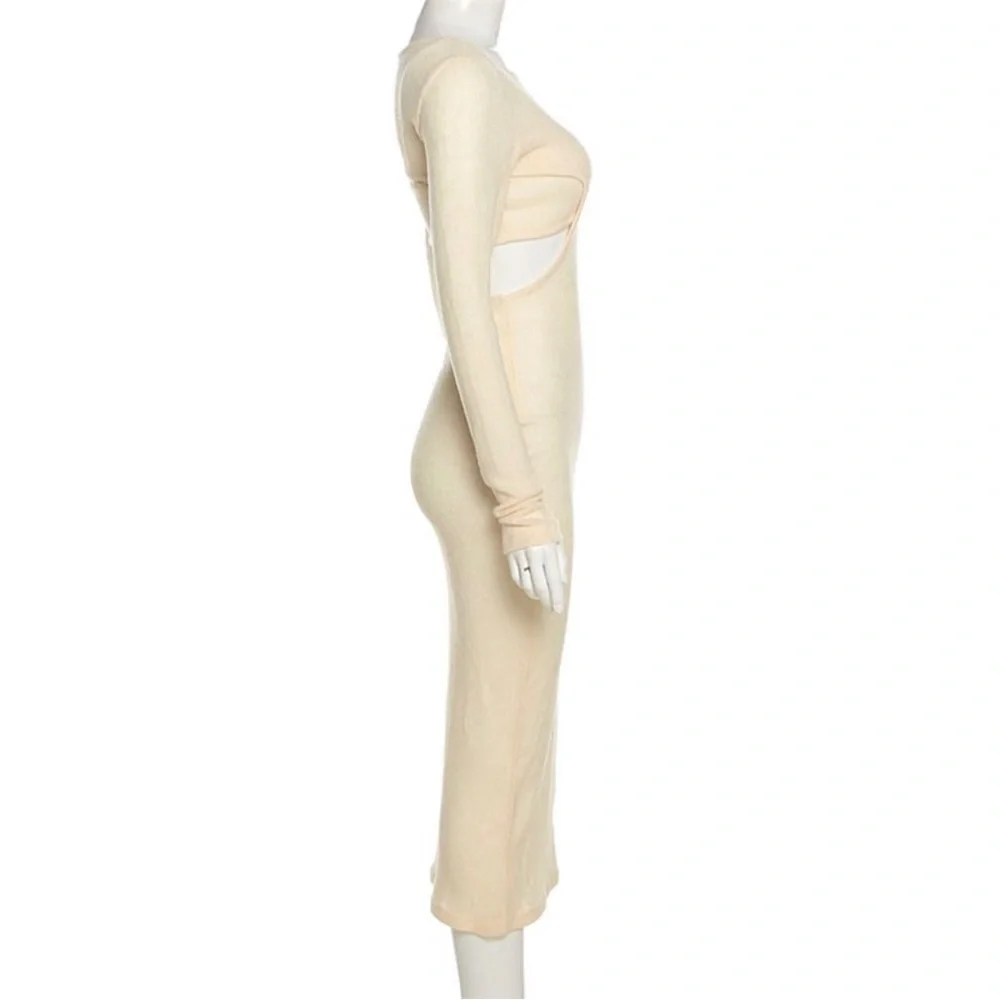 2PC Backless Knit Dress - Picture 9 of 13